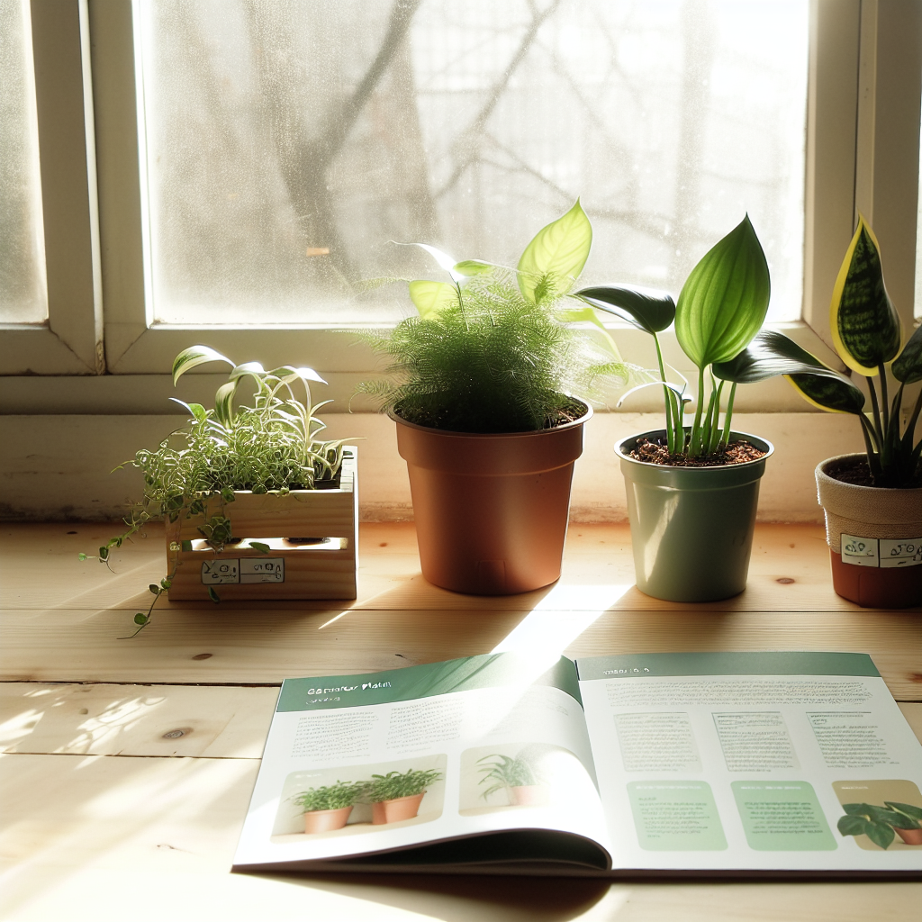A collection of easy-to-care-for houseplants.
